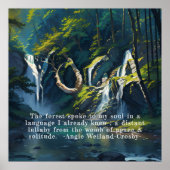 Naturewald YOGA Versteckte Text Reiki Master Quote Poster (Vorne)