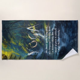Naturewald YOGA Versteckte Text Reiki Master Quote Strandtuch