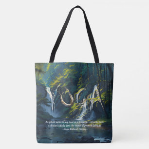 Naturewald YOGA Versteckte Text Reiki Master Quote Tasche