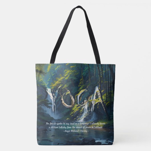 Naturewald YOGA Versteckte Text Reiki Master Quote Tasche (Vorderseite)
