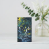 Naturewald YOGA Versteckte Text Reiki Master Quote Visitenkarte (Stehend Vorderseite)