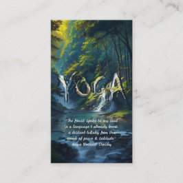 Naturewald YOGA Versteckte Text Reiki Master Quote Visitenkarte