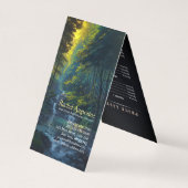 Naturewald YOGA Versteckte Text Reiki Master Quote Visitenkarten (Rückseite)
