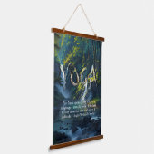Naturewald YOGA Versteckte Text Reiki Master Quote Wandteppich Mit Holzrahmen (Gewinkelt)