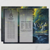 Naturewald YOGA Versteckter Text Meditation Lehrer (Vorne/Hinten)