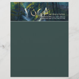 Naturewald YOGA Versteckter Text Meditation Lehrer Briefbogen