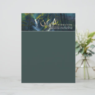 Naturewald YOGA Versteckter Text Meditation Lehrer Briefbogen