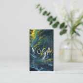 Naturewald YOGA Versteckter Text Meditation Lehrer Visitenkarte (Stehend Vorderseite)