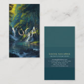 Naturewald YOGA Versteckter Text Meditation Lehrer Visitenkarte (Vorne/Hinten)