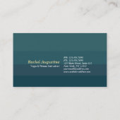 Naturewald YOGA Versteckter Text Meditation Lehrer Visitenkarte (Rückseite)