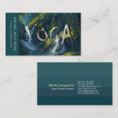 Naturewald YOGA Versteckter Text Meditation Lehrer Visitenkarte (Vorne/Hinten)