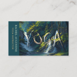 Naturewald YOGA Versteckter Text Meditation Lehrer Visitenkarte