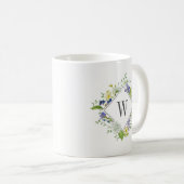 Naturewalk-Wildblumen mit benutzerdefinierter Mono Kaffeetasse (VorderseiteRechts)