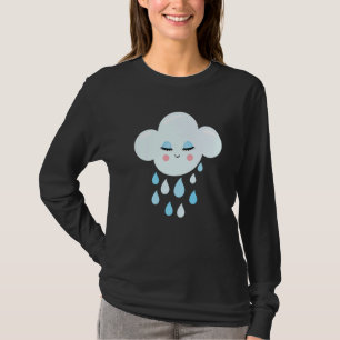 Naturewolken Regen Cloud Girl Meteorologe T-Shirt