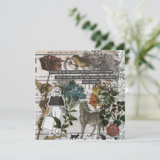 Naturewunder-Flachgrüßkarte (Stehend Vorderseite)