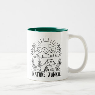 Naturfanatiker Zweifarbige Tasse