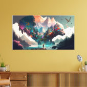 Naturfantasie Leinwanddruck (Insitu (Wohnzimmer))