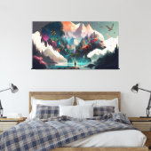 Naturfantasie Leinwanddruck (Insitu (Schlafzimmer))