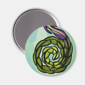 Naturfantasy-Rundmagnet 1 Magnet (Vorderseite/Rückseite)