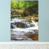 Naturfarbe Zazzwasser Leinwanddruck (Insitu (Holzboden))