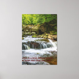 Naturfarbe Zazzwasser Leinwanddruck