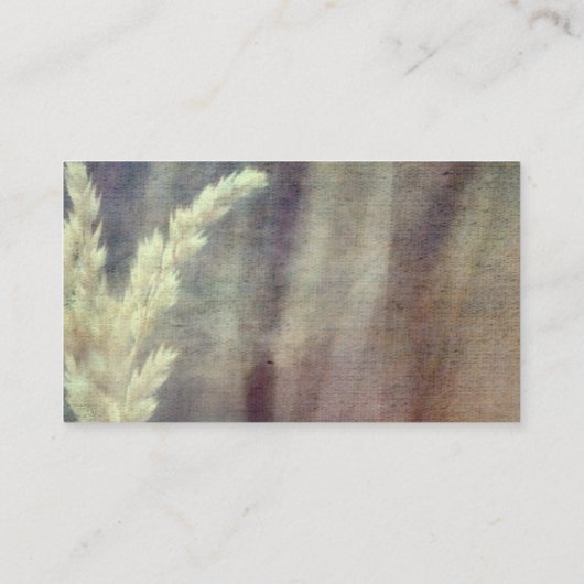 Naturfarben bedrückte Foto-Kunst Visitenkarte (Rückseite)