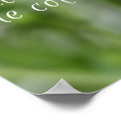 Naturfarben Emerson Zitat Poster (Ecke)