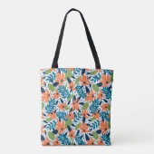 Naturfarbene Blume Niedlich Tasche (Rückseite)