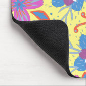 Naturfarbene Blume Vintag Mousepad (Ecke)