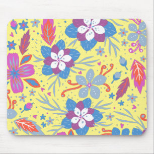 Naturfarbene Blume Vintag Mousepad