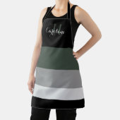 Naturfarbene Schwarz-Weiß-Schürze Schürze (InSitu)