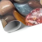 Naturfarbener Kies-Hintergrund Geschenkpapier (Rolleneckpunkt)