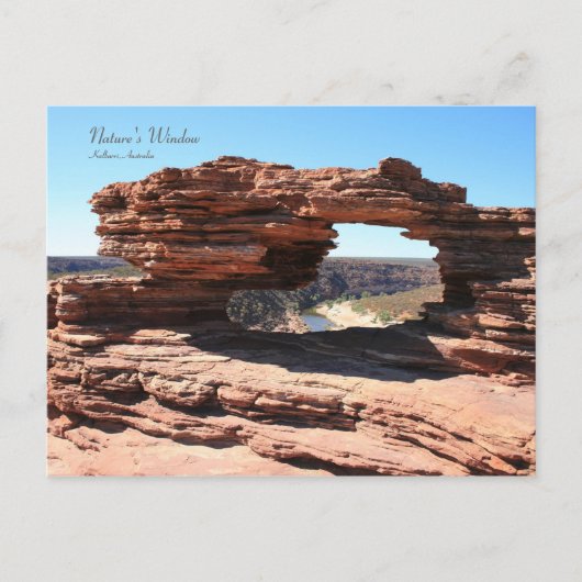 Naturfenster, Kalbarri - Postkarte (Vorderseite)