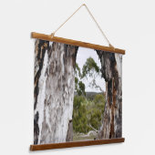 Naturfenster Wandteppich Mit Holzrahmen (Gewinkelt)