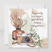 Naturflorale Kamerakarte (Vorderseite)