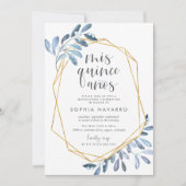 Naturfolien | Aquarellfarben Einladung (Vorderseite)