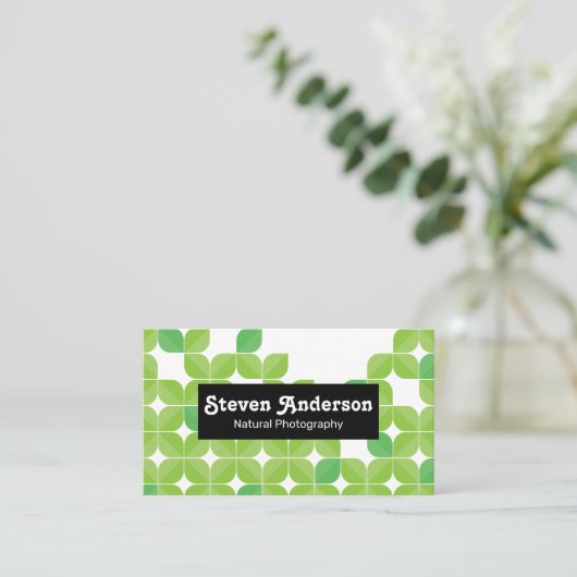 Naturfotografie | Abbildungen zum grünen Leaf Visitenkarte (Stehend Vorderseite)