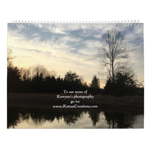 Naturfotografie bis 2020 Korrynn Kalender (Rückseite)