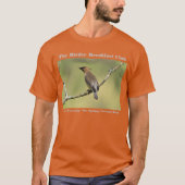Naturfotografie Cedar Waxwing Vogelbeobachter T -  T-Shirt (Vorderseite)