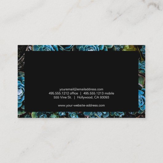 Naturfotografie | Gartenarbeit Visitenkarte (Rückseite)