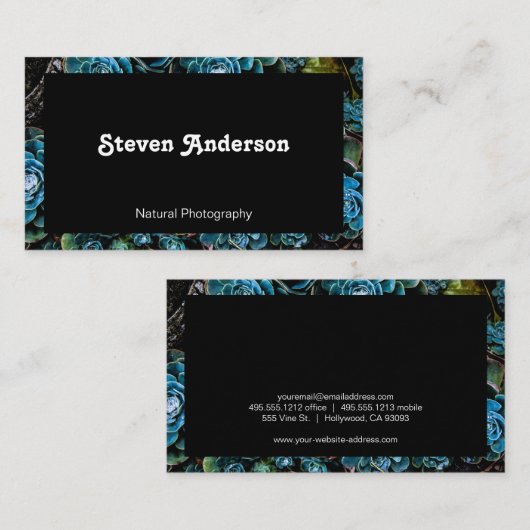 Naturfotografie | Gartenarbeit Visitenkarte (Vorne/Hinten)