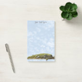 Naturfotografie Großer Gator Panoramaausschnitt Post-it Klebezettel (Büro)