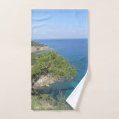Naturfotografie Mediterranes Gebirge & Meer Badhandtuch Set (Handtuch)