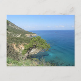 Naturfotografie Mediterranes Gebirge & Meer Feiertagspostkarte