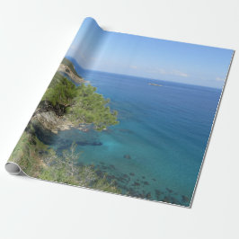 Naturfotografie Mediterranes Gebirge & Meer Geschenkpapier