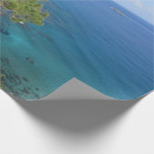 Naturfotografie Mediterranes Gebirge & Meer Geschenkpapier (Ecke)