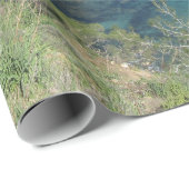 Naturfotografie Mediterranes Gebirge & Meer Geschenkpapier (Rolleneckpunkt)