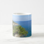 Naturfotografie Mediterranes Gebirge & Meer Kaffeetasse (Mittel)