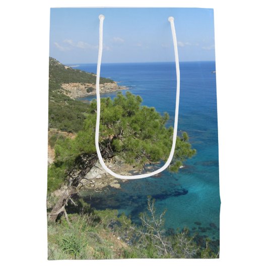 Naturfotografie Mediterranes Gebirge & Meer Mittlere Geschenktüte (Rückseite)