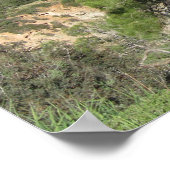 Naturfotografie Mediterranes Gebirge & Meer Poster (Ecke)